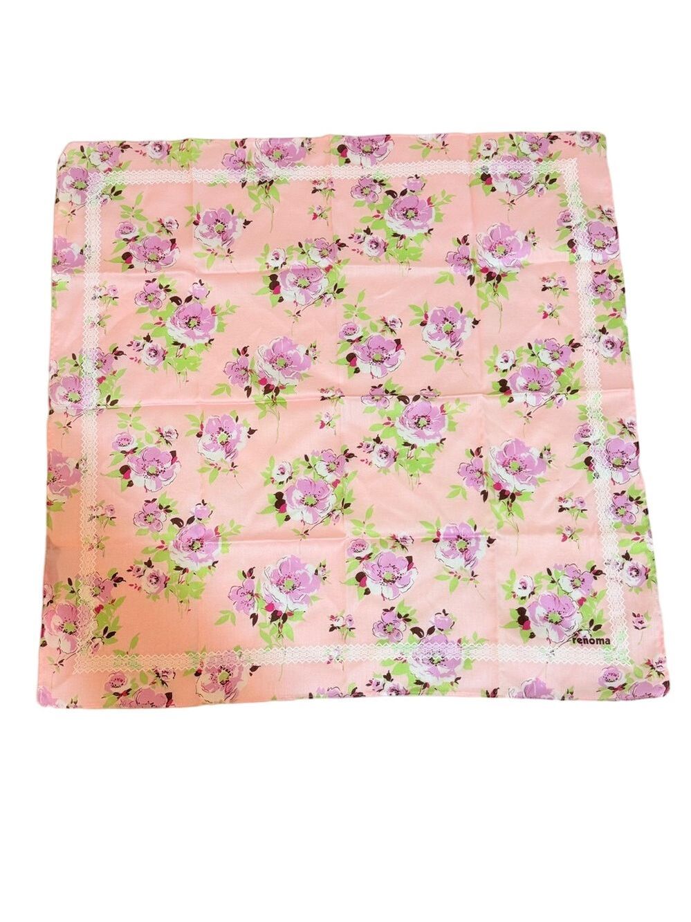 Pink Floral Scarf